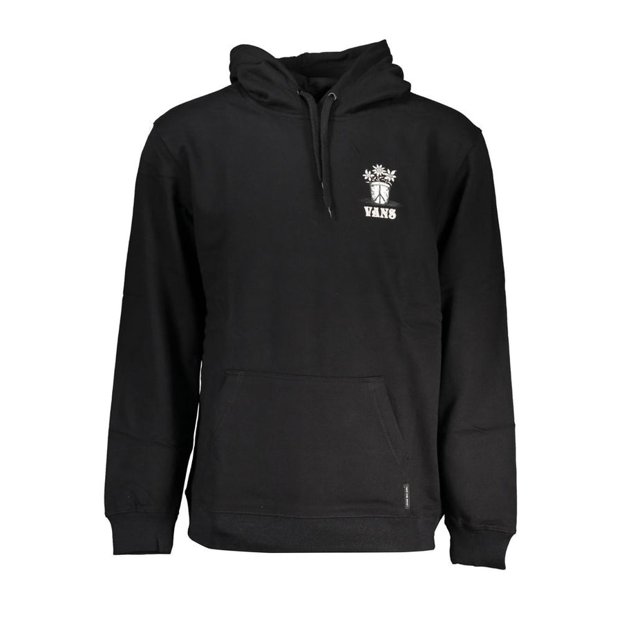 Black Cotton Men Sweater