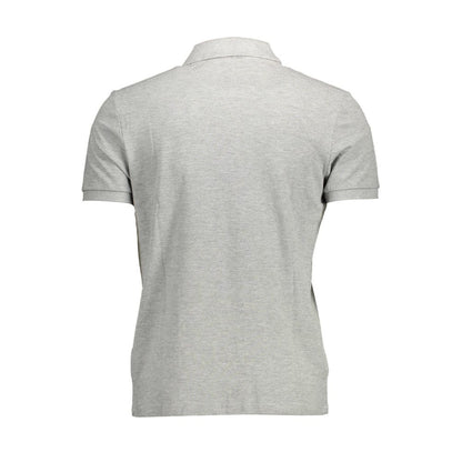 Gray Cotton Polo Shirt