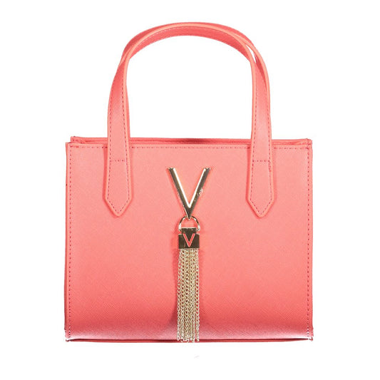 Pink Polyurethane Women's Bag