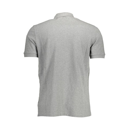 Gray Cotton Polo Shirt