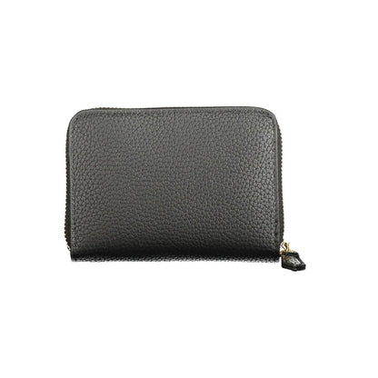 Black Polyurethane Women Wallet