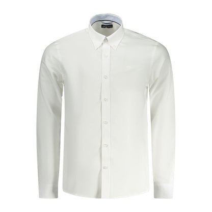 White Cotton Men Shirt