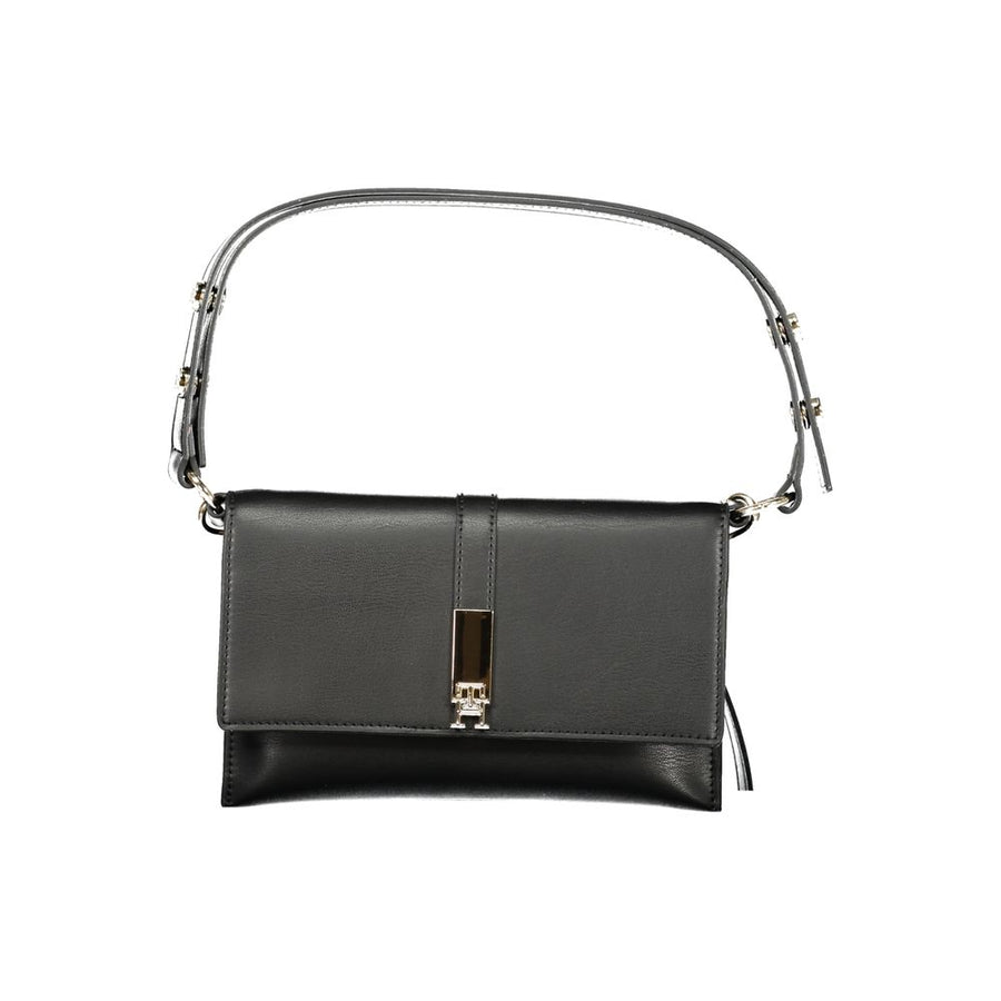 Black Polyethylene Women Handbag