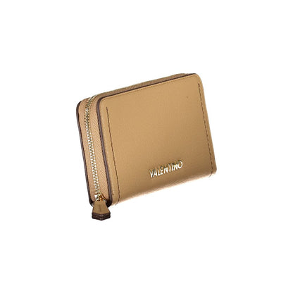 Beige Polyethylene Women Wallet