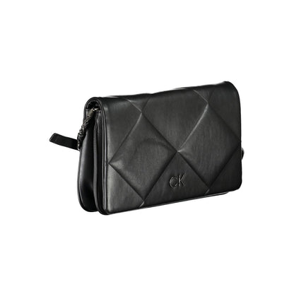 Black Polyester Women Shoulder Bag