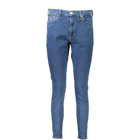 Blue Cotton Women Jeans