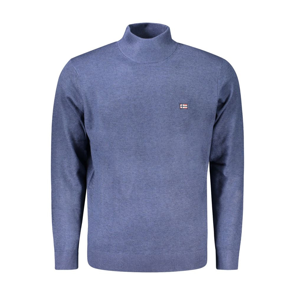 Blue Polyamide Men's Sweater