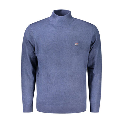 Blue Polyamide Men's Sweater