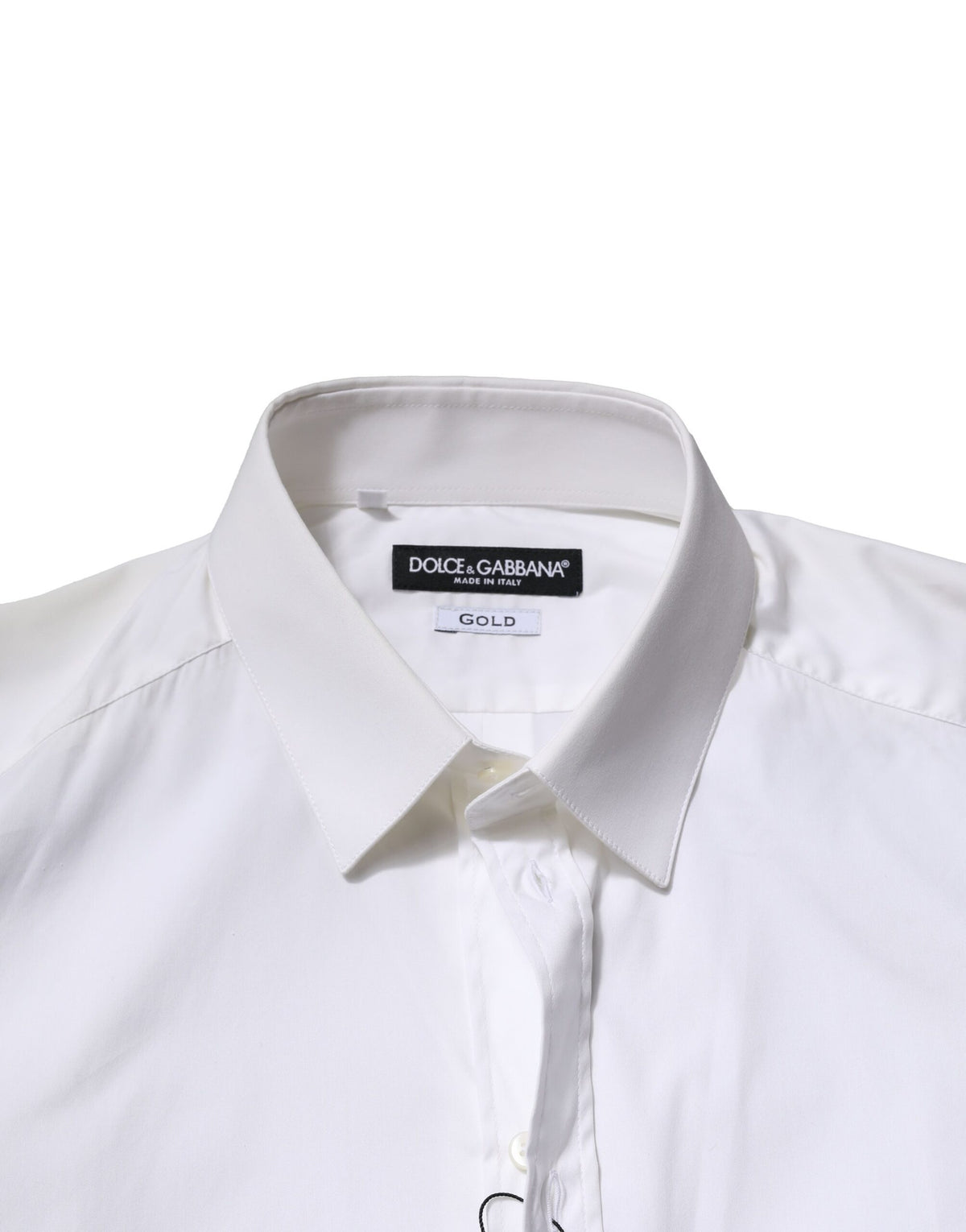 White Cotton GOLD Long Sleeves Formal Shirt