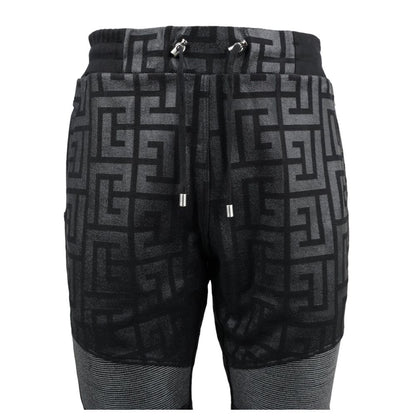 Black Cotton Men Jogging Pant