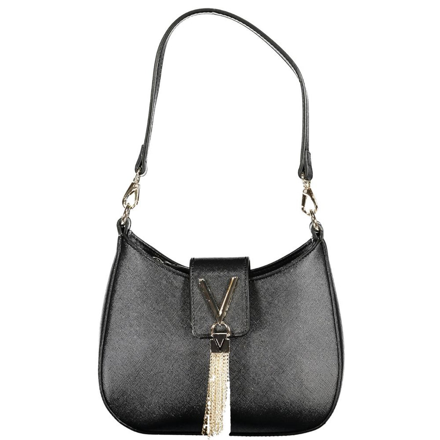 Black Polyethylene Women Handbag