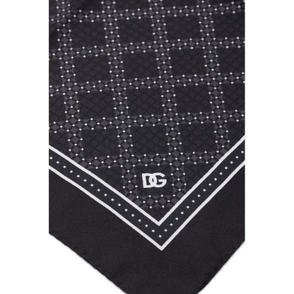 Black Silk Pocket Square