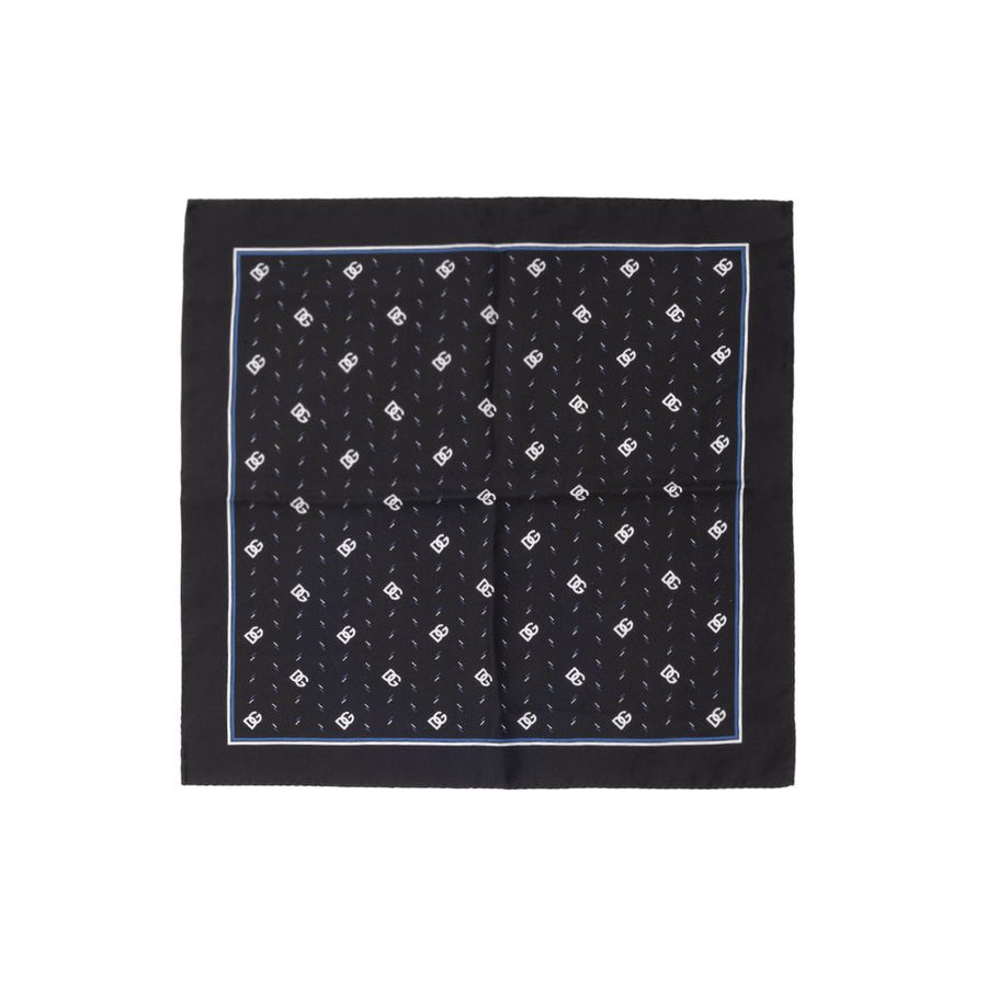 Black Silk Pocket Square