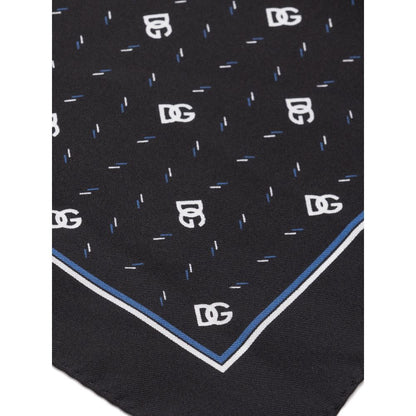 Black Silk Pocket Square