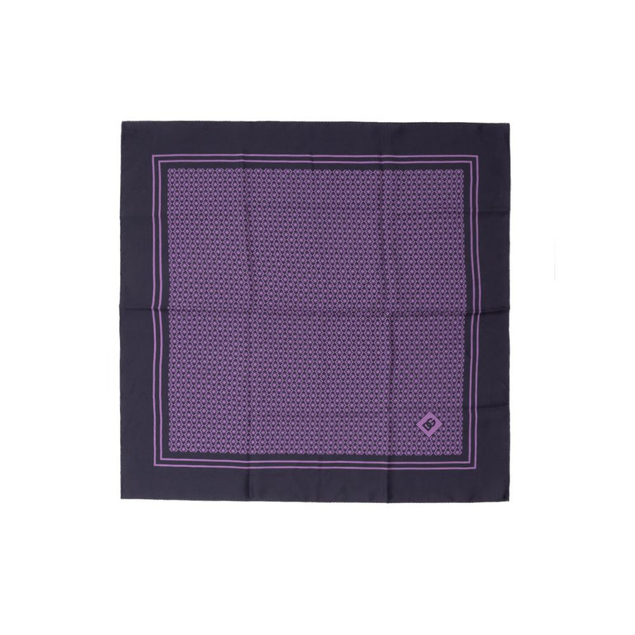 Purple Silk Pocket Square