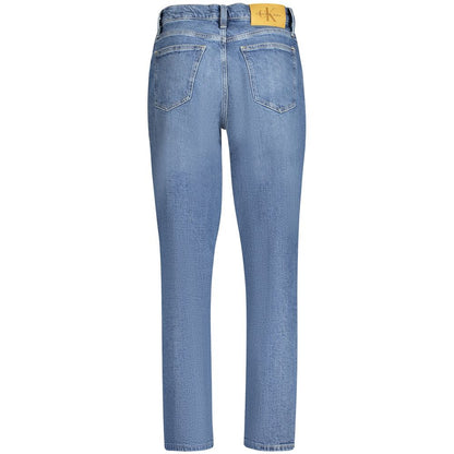 Blue Cotton Women Jeans