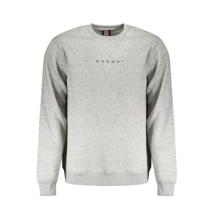 Gray Cotton Men's Sweater