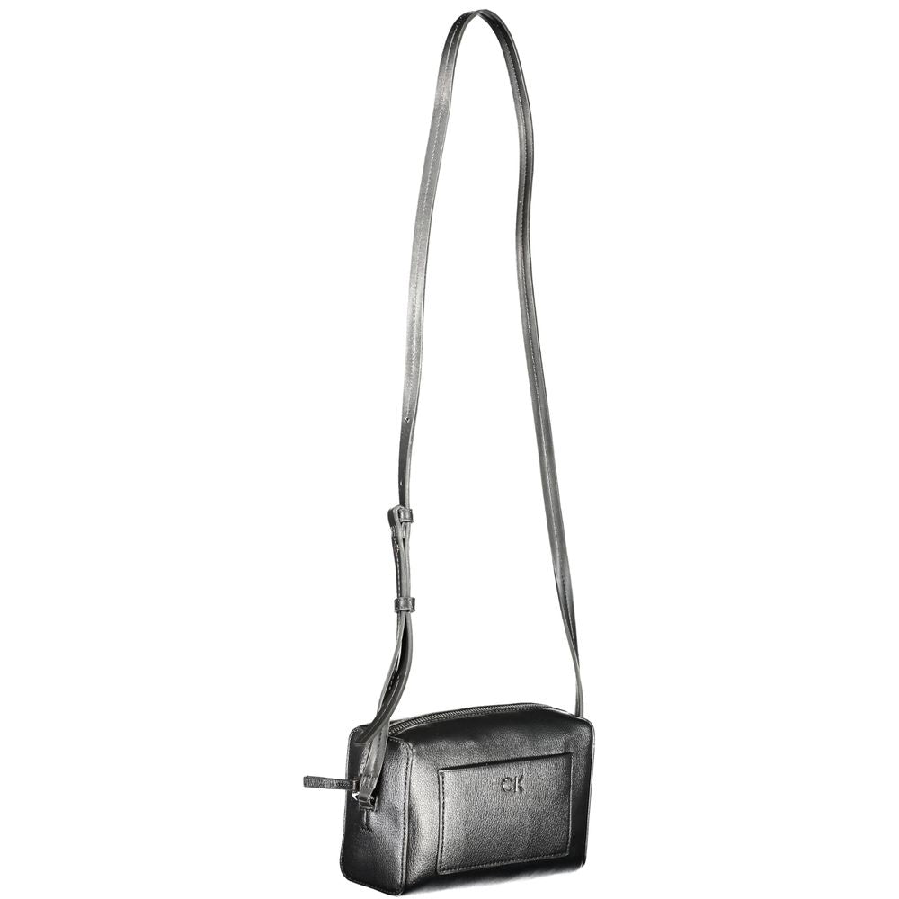 Nero Poliuretano Donna Shoulder Bag