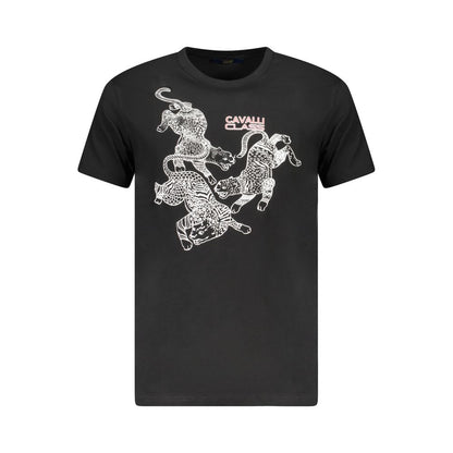 Black Cotton Men's T-Shirt