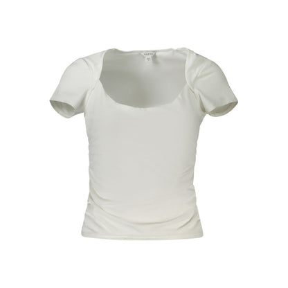 White Spandex Women T-Shirt