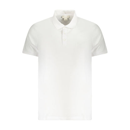White Cotton Men Polo