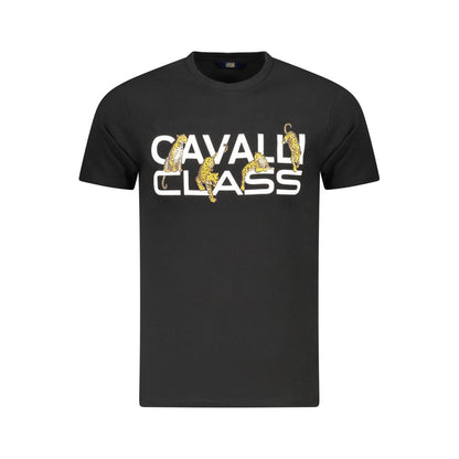 Black Cotton Men's T-Shirt
