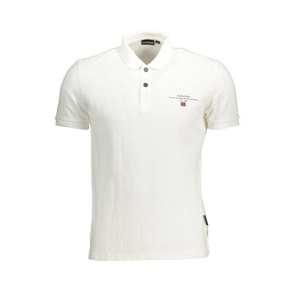 White Cotton Polo Shirt