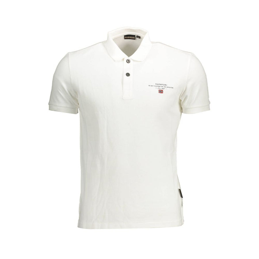 White Cotton Polo Shirt