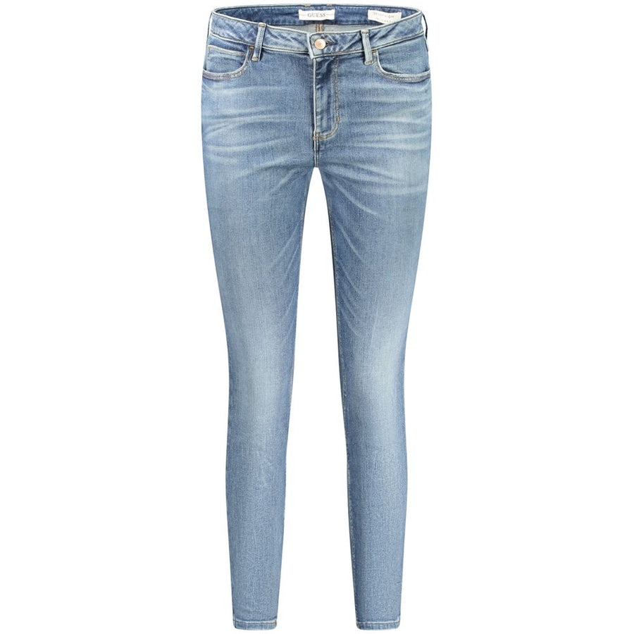 Blue Recycled Cotton Women Jeans