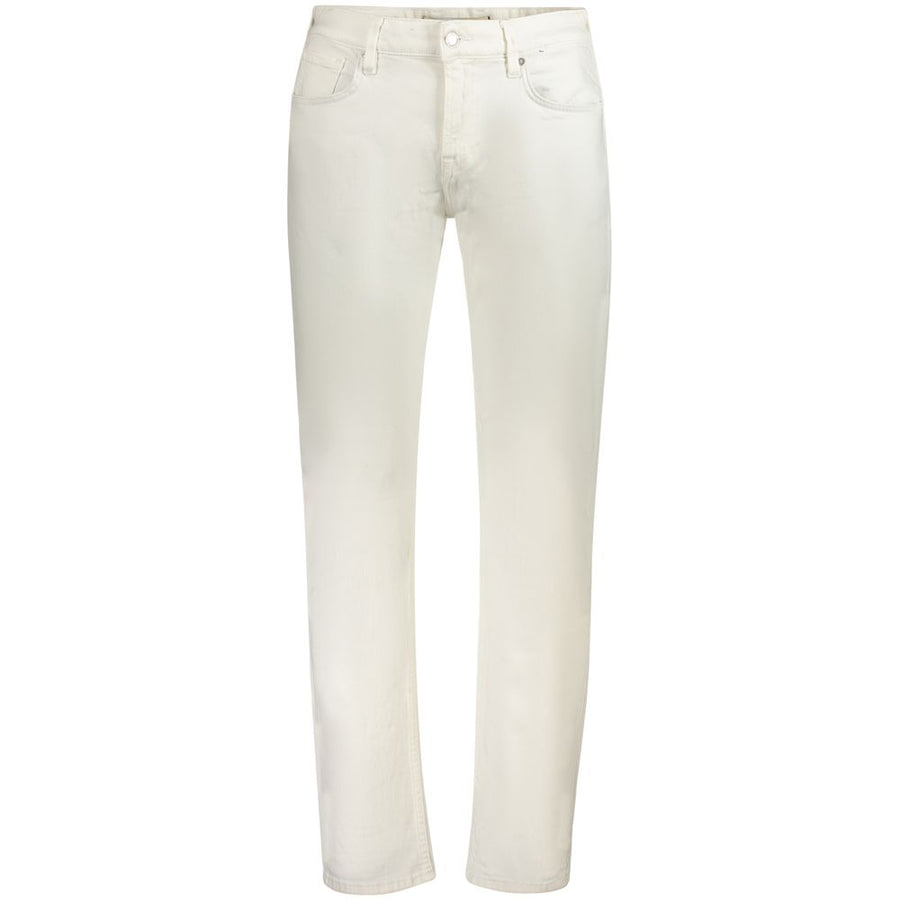 White Cotton Mens Jeans
