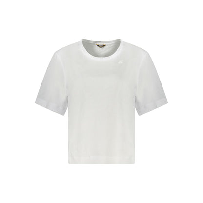 White Cotton Women T-Shirt