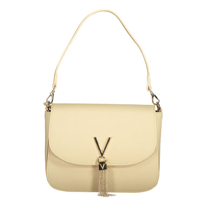 Beige Polyethylene Women Handbag