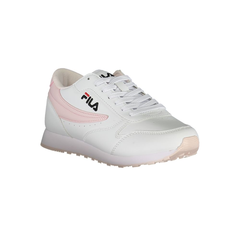 White Synthetic Women Sneaker