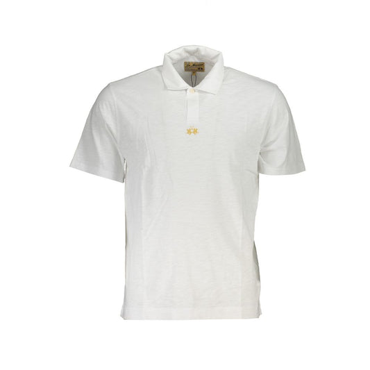 White Cotton Men's Polo Shirt