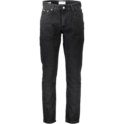 Black Cotton Men Jeans