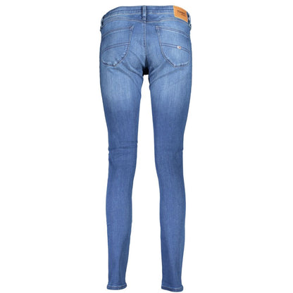 Blue Cotton Women Jeans