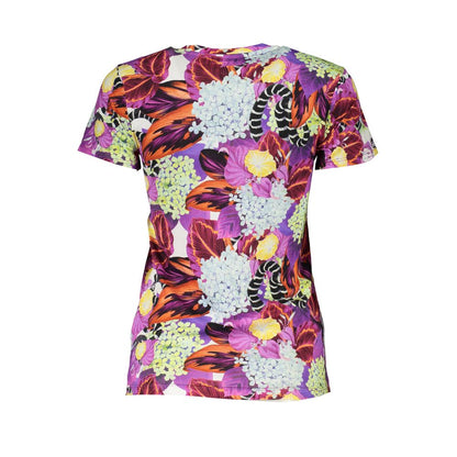 Purple Cotton Women T-Shirt
