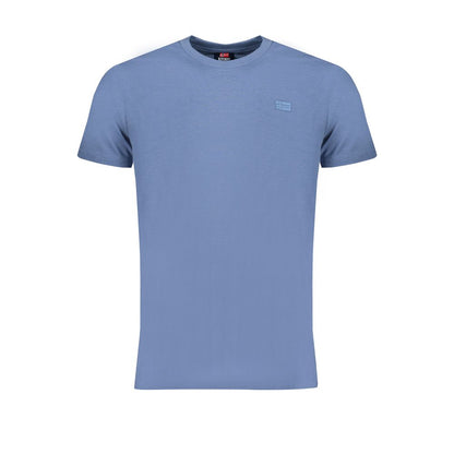 Blu Cotton Men T-Shirt