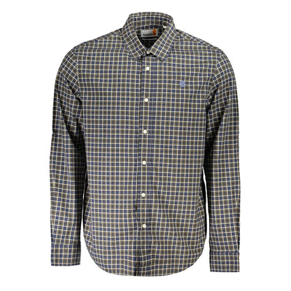 Blu Cotton Men Shirt