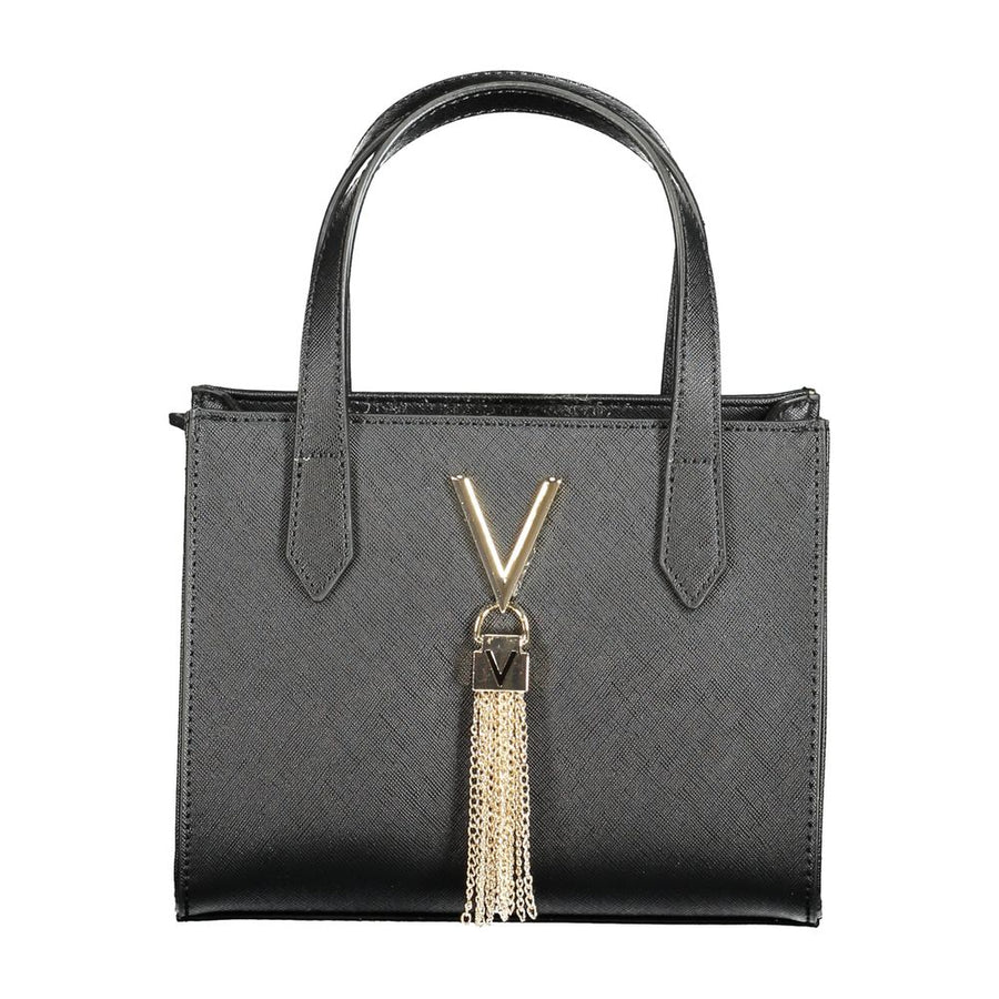 Black Polyethylene Women Handbag