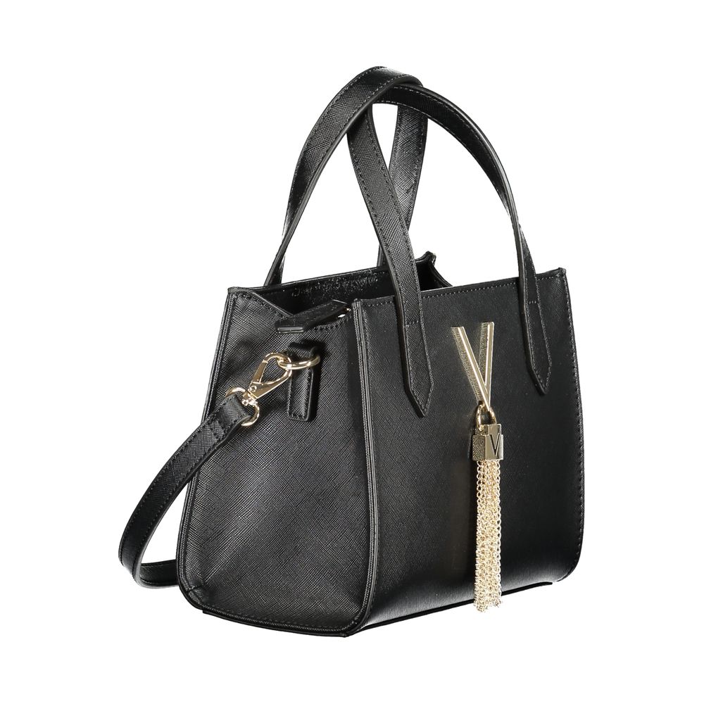 Black Polyethylene Women Handbag