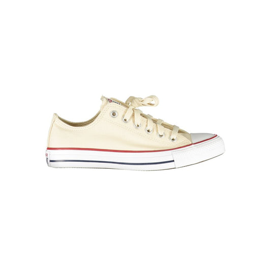Beige Cotton Women Sneaker