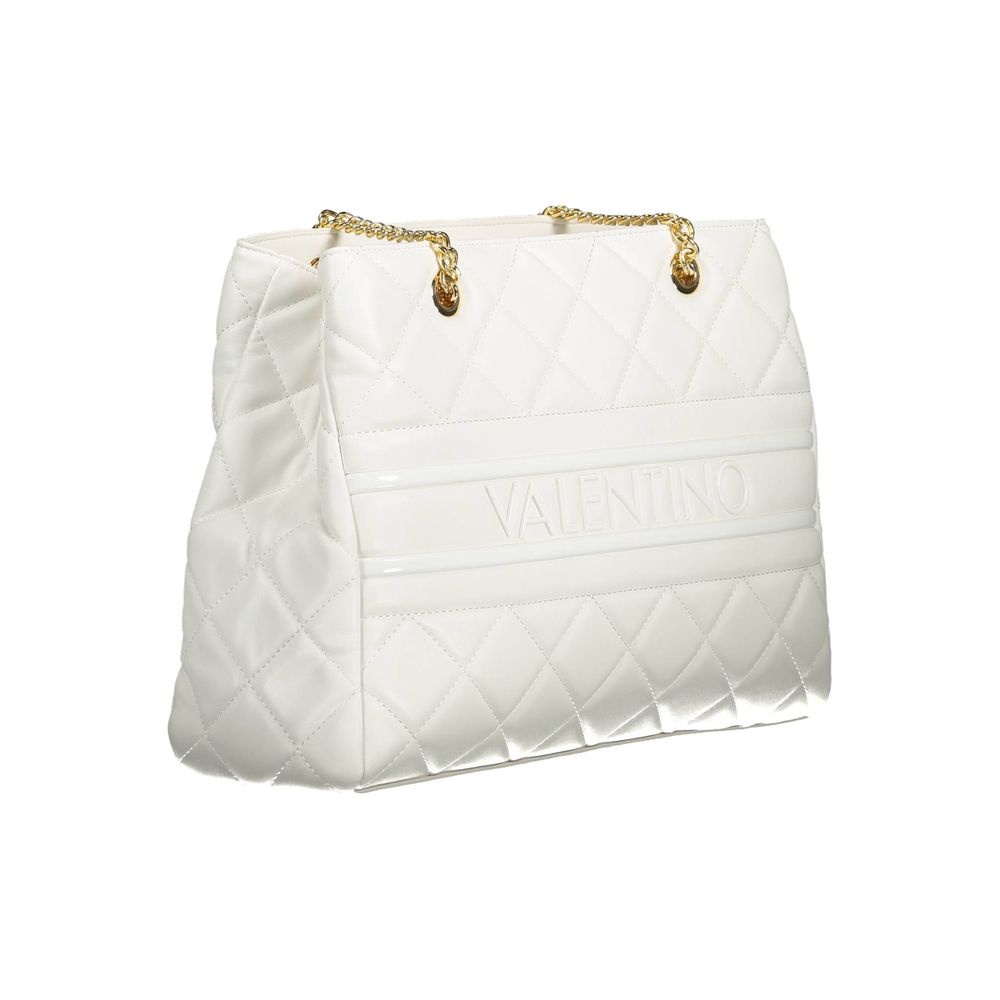 White Polyethylene Women Handbag