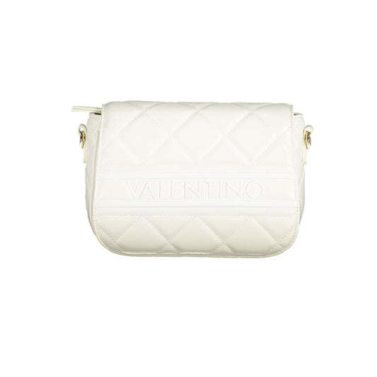 Bianco Polyurethane Women's Bag with Adjustable Shoulder Strap