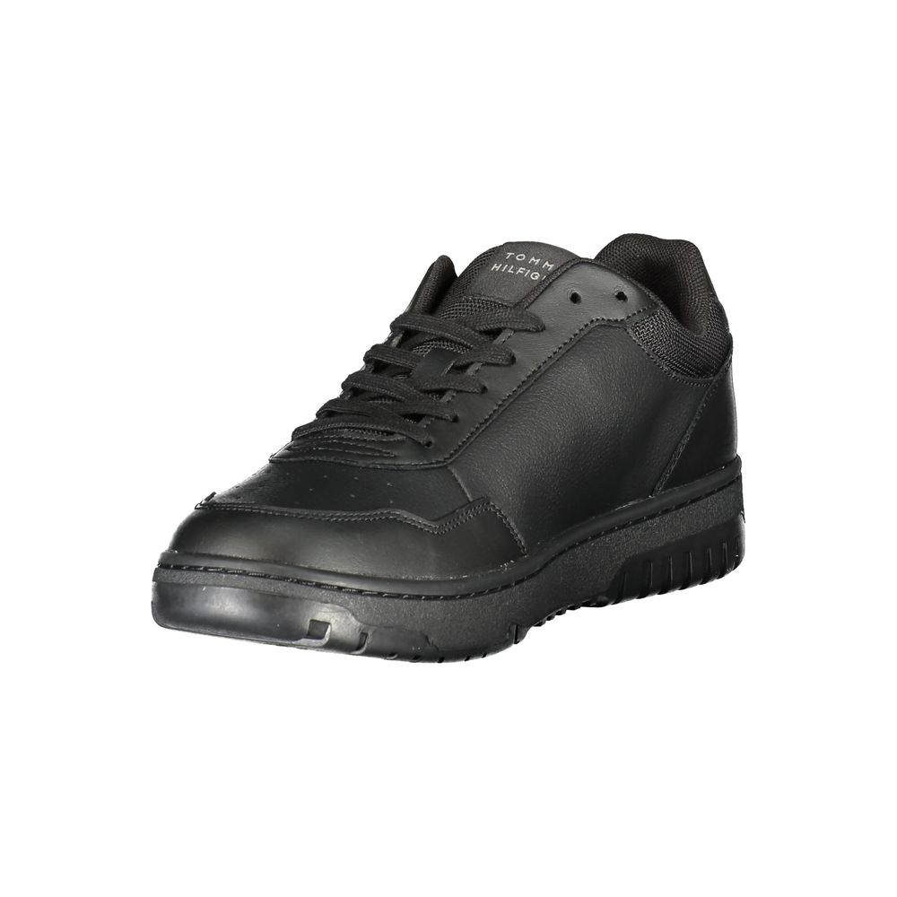 Black Leather Sneaker