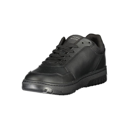 Black Leather Sneaker