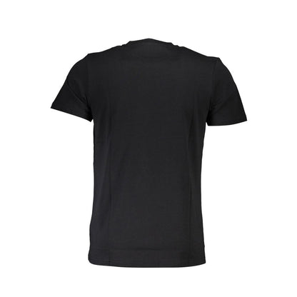 Black Cotton Men T-Shirt