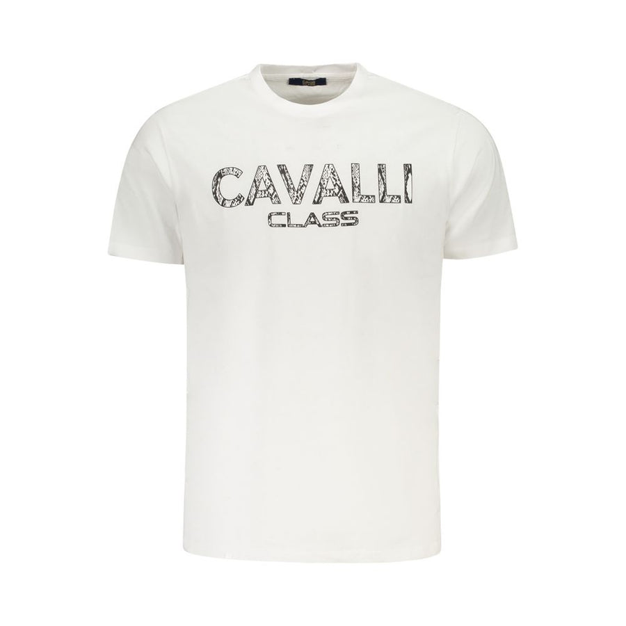 White Cotton Men T-Shirt