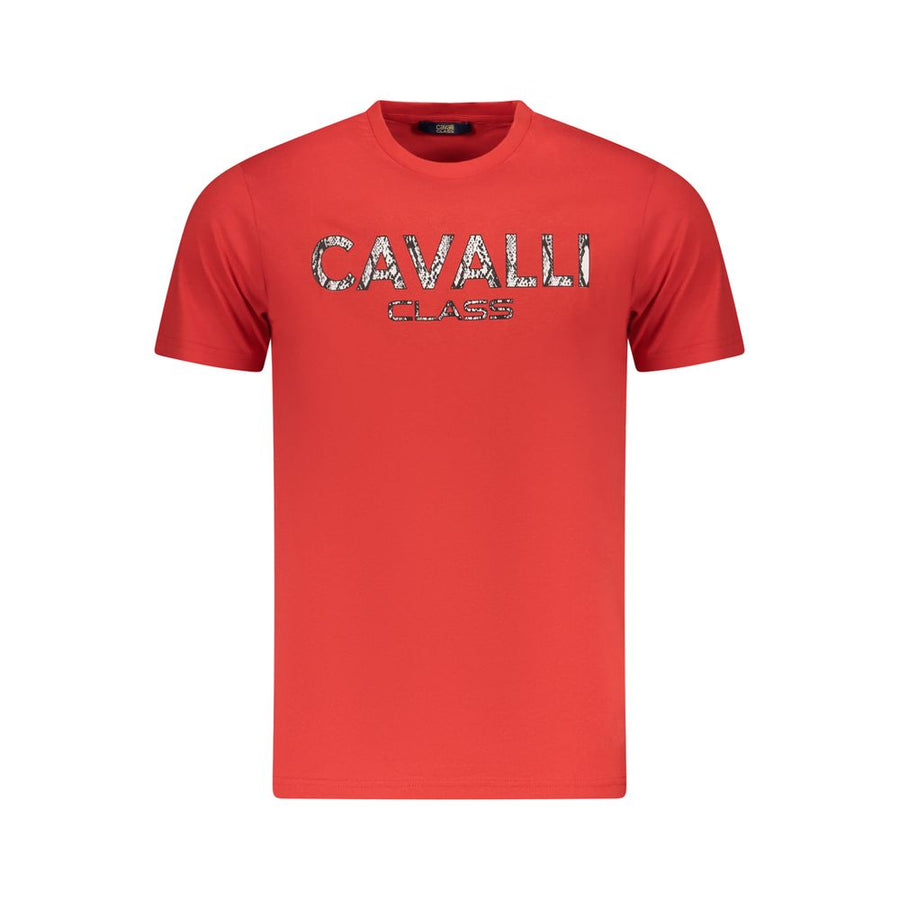 Red Cotton Men T-Shirt