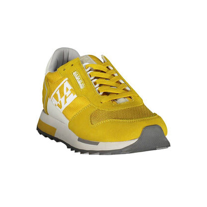 Yellow Leather Men Sneaker